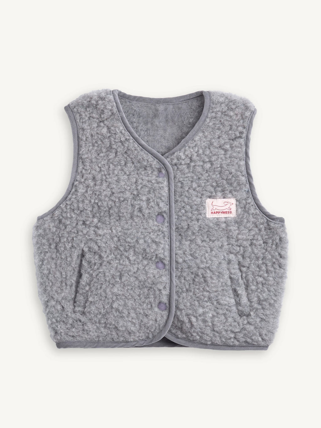 Merino Vest - Stone Grey